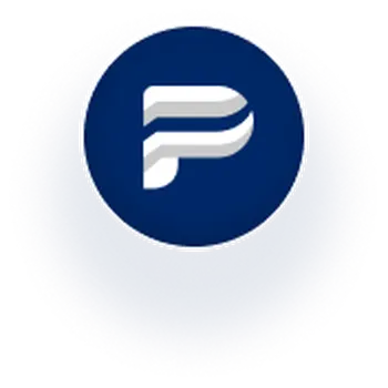 P logo blue